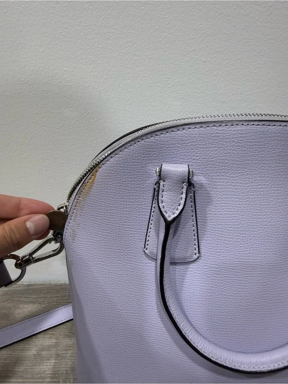 kate spade Lilac Floral Cutout Dome Satchel